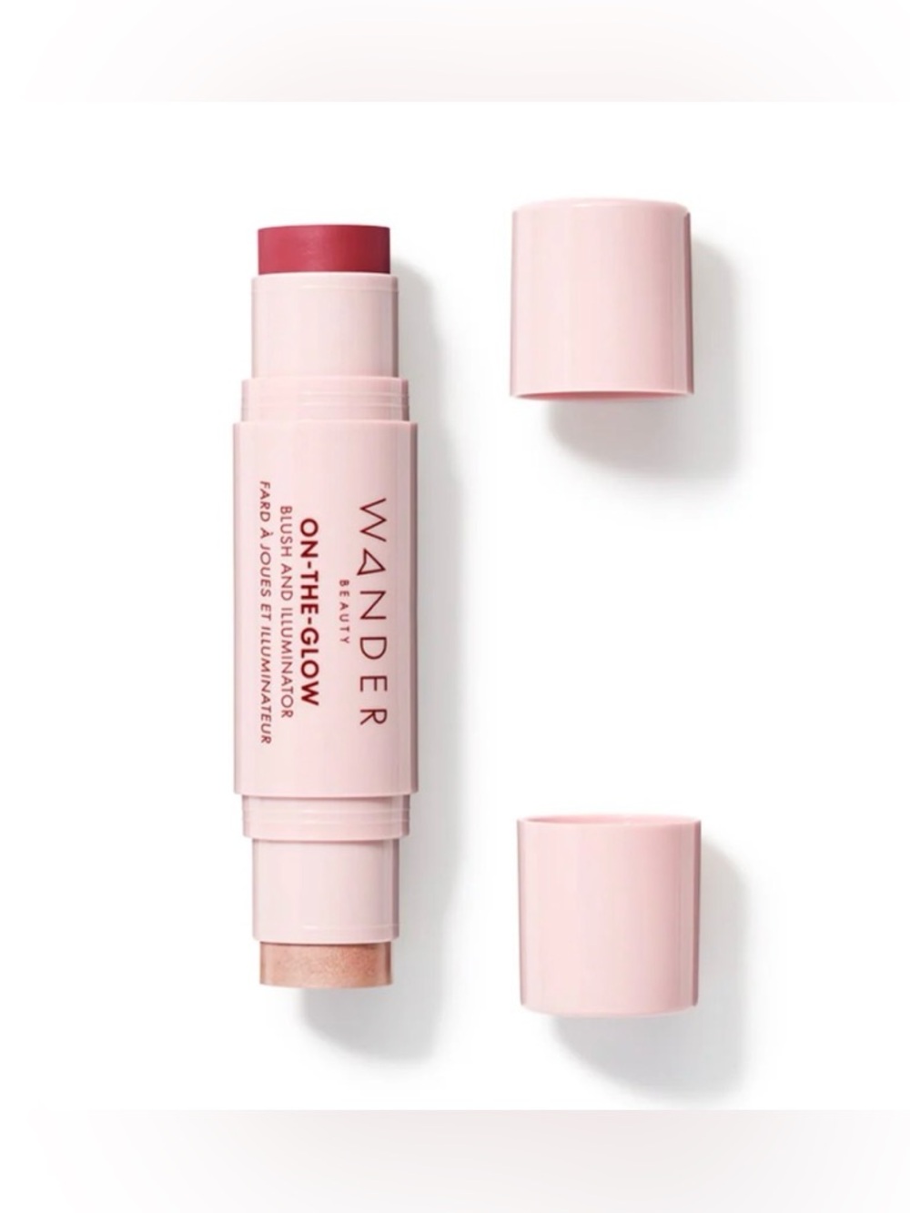 Wander Beauty On-the-Glow Blush Illuminator in Strawberry Fields + Nude Glow